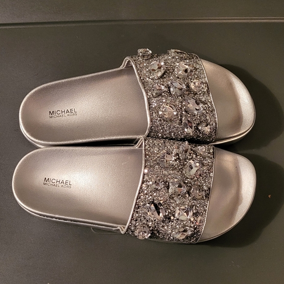 Michael Kors Tyra Bling Slides - Picture 3 of 6